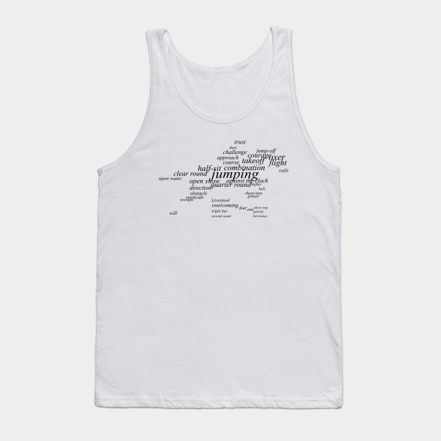 Equestrian Dictionary - Jumping (light) Tank Top by ThunderboltFire